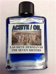 MAGICAL AND DRESSING OIL (ACEITE) 1/2 OZ - THE SEVEN SISTERS / THE 7 SISTERS (LAS SIETE HERMANAS)