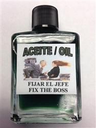 MAGICAL AND DRESSING OIL (ACEITE) 1/2 OZ - FIX THE BOSS (FIJAR EL JEFE)