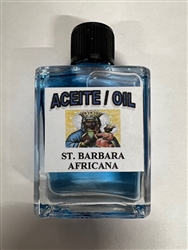 MAGICAL AND DRESSING OIL (ACEITE) 1/2 OZ - SAINT BARBARA AFRICAN (SANTA BARBARA AFRICANA)