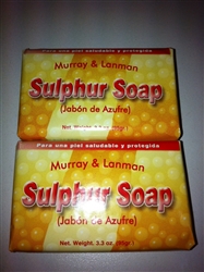 M&L KEMP SULPHUR (AZUFRE) BAR SOAP 3.35 OZ. SET OF 2 WITH FREE SHIPPING IN THE U.S.!