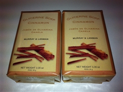 M&L KEMP CINNAMON (CANELA) BAR SOAP 3.35 OZ. SET OF 2 WITH FREE SHIPPING IN THE U.S.!
