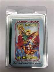 SPIRITUAL BAR SOAP GLYCERIN (JABON) FOR SAINT MICHAEL THE ARCHANGEL (SAN MIGUEL) IN GREEN