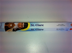 STICK INCENSE 20 STICKS PER PACK - SAINT CLARA / CLARE (SANTA CLARA)