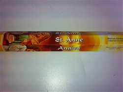 STICK INCENSE 20 STICKS PER PACK - SAINT ANN / ANNE (SANTA ANA)