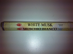 STICK INCENSE 20 STICKS PER PACK - WHITE MUSK (MUSCHIO BLANCO)