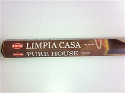 STICK INCENSE 20 STICKS PER PACK - PURE HOUSE (LIMPIA CASA)