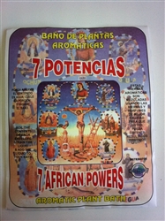 AROMATIC PLANT BATH ( BANO DE PLANTAS ) 7 AFRICAN POWERS ( 7 POTENCIAS )