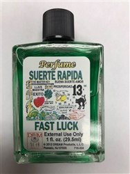 SPIRITUAL MYSTICAL PERFUME 1 FL OZ - FAST LUCK (SUERTE RAPIDA)