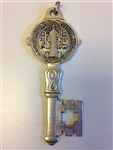 SAINT BENEDICT ALL METAL 5" MEDALLION KEY DOUBLE SIDED