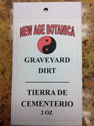 NEW AGE BOTANICA GENUINE GRAVEYARD DIRT 2 OZ ( TIERRA DE CEMENTERIO )