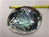 AUTHENTIC LARGE ABALONE SHELL SAGE SMUDGE VESSEL APPROX. 5" X 6"