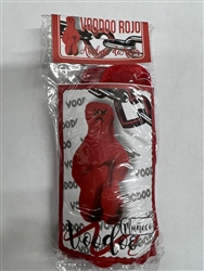 VOODOO / VODOU DOLL RED SET OF 2 (MALE & FEMALE) APPROX. 5" TALL