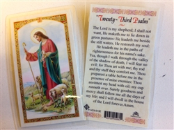 HOLY PRAYER CARDS FOR THE 23RD PSALM IN ENGLISH SET OF 2 WITH FREE U.S. SHIPPING!