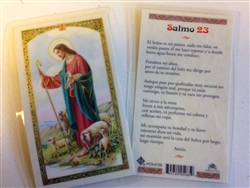 HOLY PRAYER CARDS FOR THE 23RD PSALM IN SPANISH SET OF 2 WITH FREE U.S. SHIPPING!
