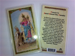 HOLY PRAYER CARDS FOR SAINT SIMON IN ENGLISH SET OF 2 WITH FREE U.S. SHIPPING!