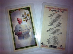 HOLY PRAYER CARDS FOR THE PRAYER TO POPE FRANCIS IN ENGLISH SET OF 2 WITH FREE U.S. SHIPPING!