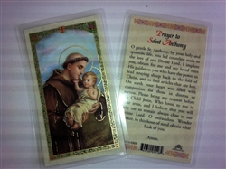 HOLY PRAYER CARDS FOR THE PRAYER TO SAINT ANTHONY IN ENGLISH SET OF 2 WITH FREE U.S. SHIPPING!