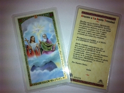 HOLY PRAYER CARDS FOR THE HOLY TRINITY (LA SANTA TRINIDAD) IN SPANISH SET OF 2 WITH FREE U.S. SHIPPING!