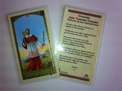 HOLY PRAYER CARDS FOR SAINT RAYMOND NONATUS (SAN RAMON NONATO) IN SPANISH SET OF 2 WITH FREE U.S. SHIPPING!