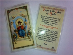 HOLY PRAYER CARDS FOR THE INFANT OF ATOCHA (NINO DE ATOCHA) IN ENGLISH SET OF 2 WITH FREE U.S. SHIPPING!