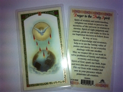 HOLY PRAYER CARDS FOR THE PRAYER TO THE HOLY SPIRIT IN ENGLISH WITH FREE U.S. SHIPPING!