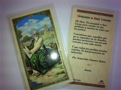 HOLY PRAYER CARDS FOR THE PRAYER TO SAINT LUCAS (SAN LUCAS) IN SPANISH WITH FREE U.S. SHIPPING!
