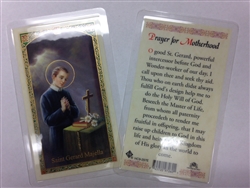HOLY PRAYER CARDS FOR THE PRAYER TO SAINT GERARD MAJELLA FOR MOTHERHOOD IN ENGLISH SET OF 2 WITH FREE U.S. SHIPPING!