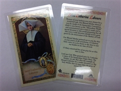 HOLY PRAYER CARDS FOR THE PRAYER TO SAINT CATHERINE LABOURE IN ENGLISH SET OF 2 WITH FREE U.S. SHIPPING! (SANTA CATALINA LABOURE)