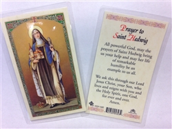 HOLY PRAYER CARDS FOR THE PRAYER TO SAINT HEDWIG IN ENGLISH SET OF 2 WITH FREE U.S. SHIPPING! (SANTA EDUVIGES)