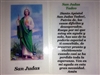 SMALL HOLY PRAYER CARDS FOR SAINT JUDE (SAN JUDAS) IN SPANISH SET OF 2 WITH FREE U.S. SHIPPING!