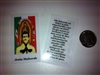 SMALL HOLY PRAYER CARDS FOR JESUS MALVERDE WITH GUADALUPE IN SPANISH SET OF 2 WITH FREE U.S. SHIPPING!