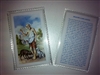 SMALL HOLY PRAYER CARDS FOR SAINT LAZARUS (SAN LAZARO) IN SPANISH SET OF 2 WITH FREE U.S. SHIPPING!