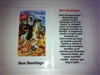 SMALL HOLY PRAYER CARDS FOR SAN SANTIAGO IN SPANISH SET OF 2 WITH FREE U.S. SHIPPING!
