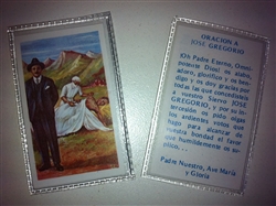SMALL HOLY PRAYER CARDS FOR THE PRAYER FOR JOSE GREGORIO IN SPANISH SET OF 2 WITH FREE U.S. SHIPPING!