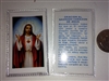 SMALL HOLY PRAYER CARDS FOR THE PRAYER FOR THE SACRED HEART OF JESUS (ORACION AL SAGRADO CORAZON DE JESUS) IN SPANISH SET OF 2 WITH FREE U.S. SHIPPING!