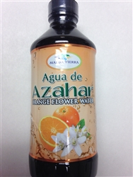 MADRE TIERRA ORANGE FLOWER WATER 8 FL OZ PLASTIC BOTTLE (AGUA DE AZAHAR)