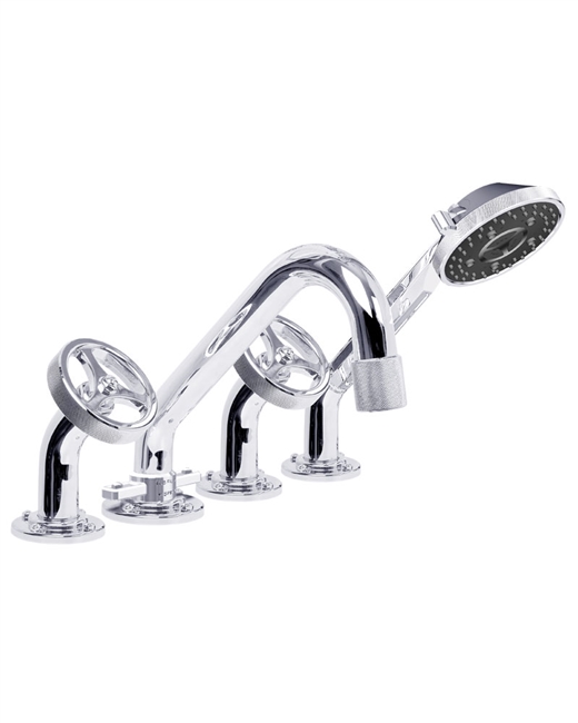 ARGONAUT DECK MOUNT TUB FILLER w/ HAND SHOWER