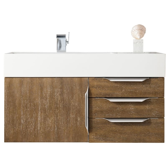 Mercer Island 36" Single Bathroom Vanity, Latte Oak