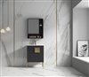 Bulanka 24" Bathroom Vanity Dawn grey , Golden Brass Hardware