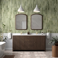 Gracyn 72" Double Vanity, Sable, w/ 3 CM White Zeus Quartz Top