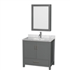 Sheffield 36" Single Bathroom Vanity by Wyndham Collection - Dark Gray