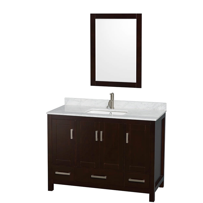 Sheffield 48" Single Bathroom Vanity by Wyndham Collection - Espresso