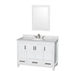 Sheffield 48" Single Bathroom Vanity by Wyndham Collection - White