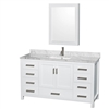 Sheffield 60" Single Bathroom Vanity by Wyndham Collection - White