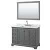 Deborah 48" Single Bathroom Vanity by Wyndham Collection - Dark Gray