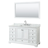 Deborah 60" Single Bathroom Vanity by Wyndham Collection - White