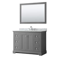 Avery 48" Single Vanity by Wyndham Collection - Dark Gray