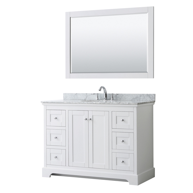 Avery 48" Single Vanity by Wyndham Collection - White