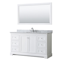 Avery 60" Single Vanity by Wyndham Collection - White