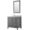 Daria 36" Single Bathroom Vanity by Wyndham Collection - Dark Gray